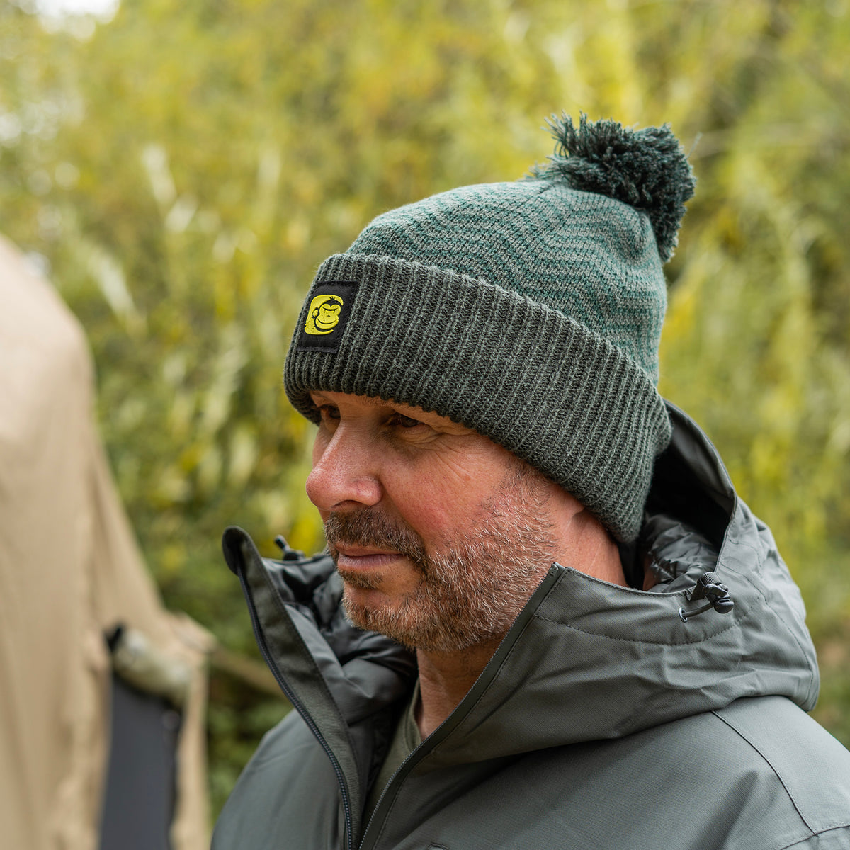 APEarel ThermaPro Waterproof Bobble Hat Green