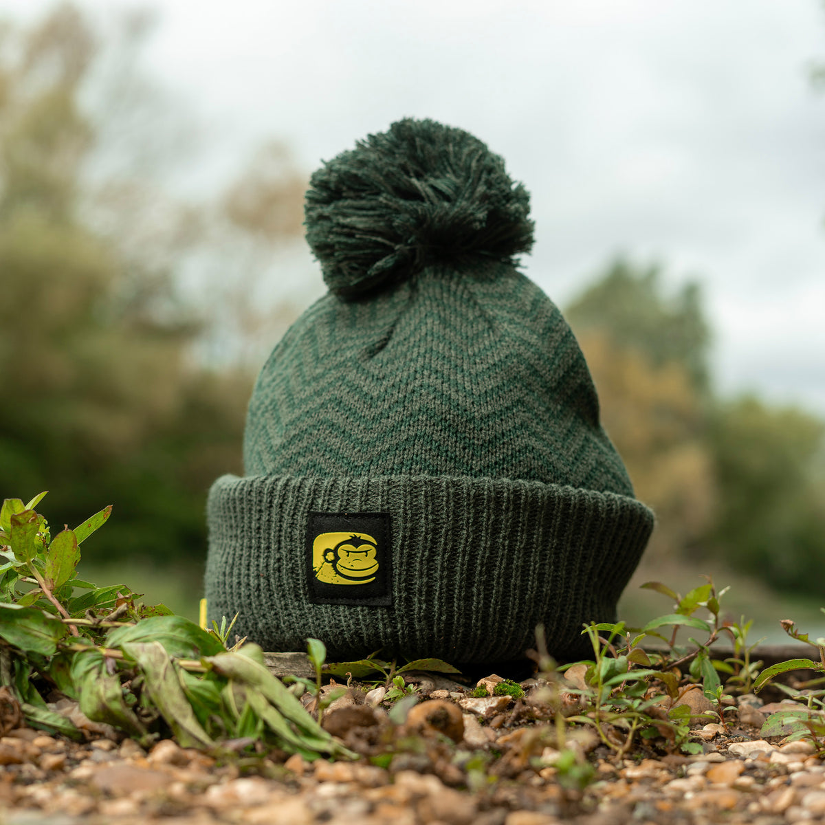 APEarel ThermaPro Waterproof Bobble Hat Green